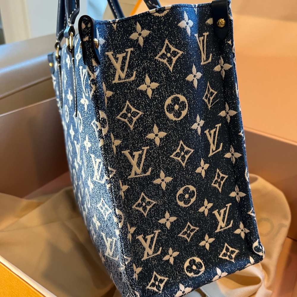 Sold ❌ New▪️Louis Vuitton Denim Onthego MM - Picture 8 of 15